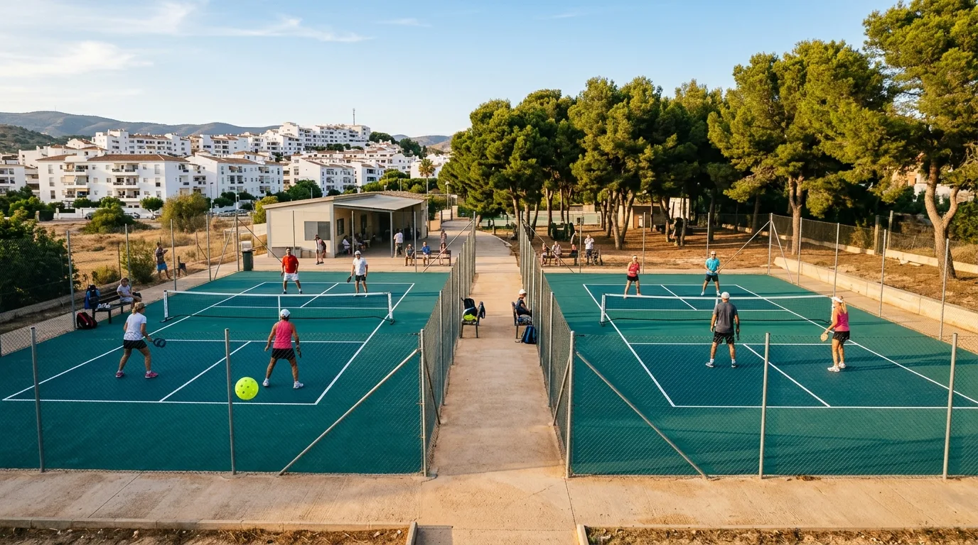 Pistas exteriores de pickleball como las disponibles en Asturias
